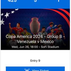 Venezuela vs Mexico at SOFI Stadium 