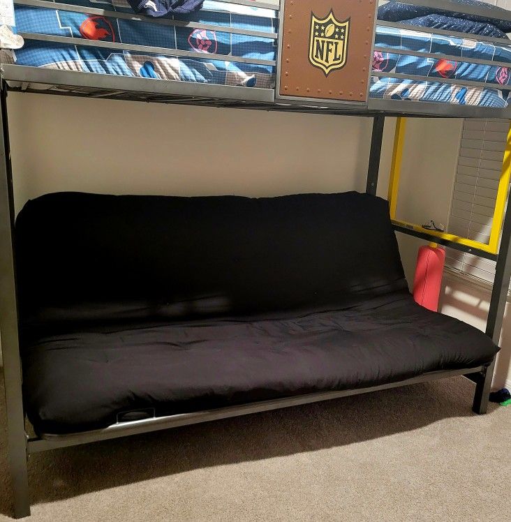Build-A-Bunk Gray Full/Futon Loft Bed