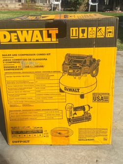 Dewalt Air Compressor & Nailer Combo