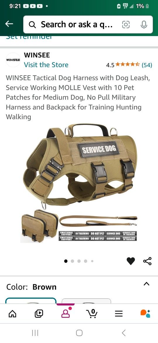 New Professional Service Dog Vest And Pack