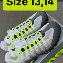 Nike air max 95 neon big bubble men size 13,14