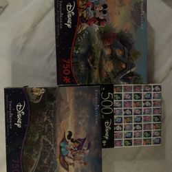 Disney Thomas Kinkade Puzzles 