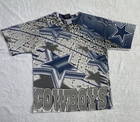 Magic Johnson T's Vintage 90s Dallas Cowboys AOP shirt