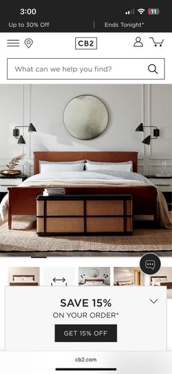 CB2 Bedside Table
