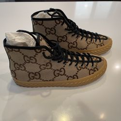 Men’s Gucci High Top Canvas Sneakers 