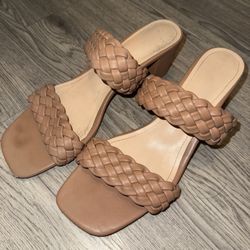 Nude Heeled Sandals 