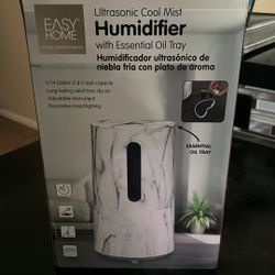Easy Home Cool Mist Ultrasonic Marble Print Humidifier Diffuser