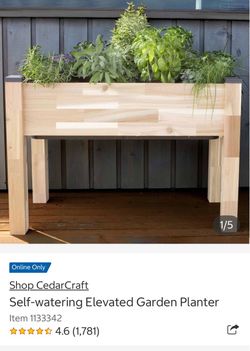 CedarCraft Self-Watering Elevated Garden Planter