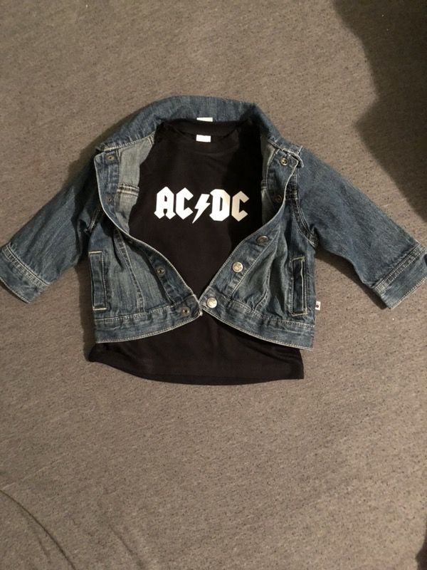 Band tee and denim jacket