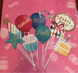 Happy birthday props, masks, posters -new- classroom, party