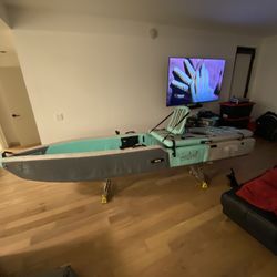 Fishing Kayak with electric motor , fits in trunk of car or closet for Sale  in Hollywood, CA - OfferUp