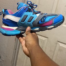 Balenciaga Track Runners Blue and Pink, Size 10-11