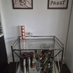 Glass Bar Cart