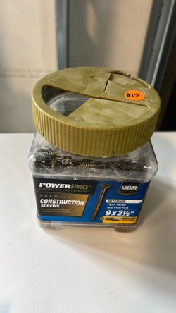 PowerPro #9 x 2.5" Construction Screws 300ct