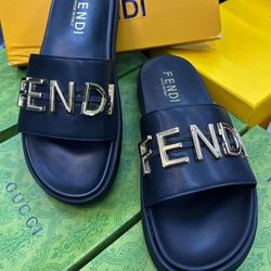 Slippers LV and Fendi. Original 