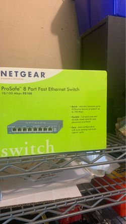 Netgear pro safe 8 port fast ethernet switch