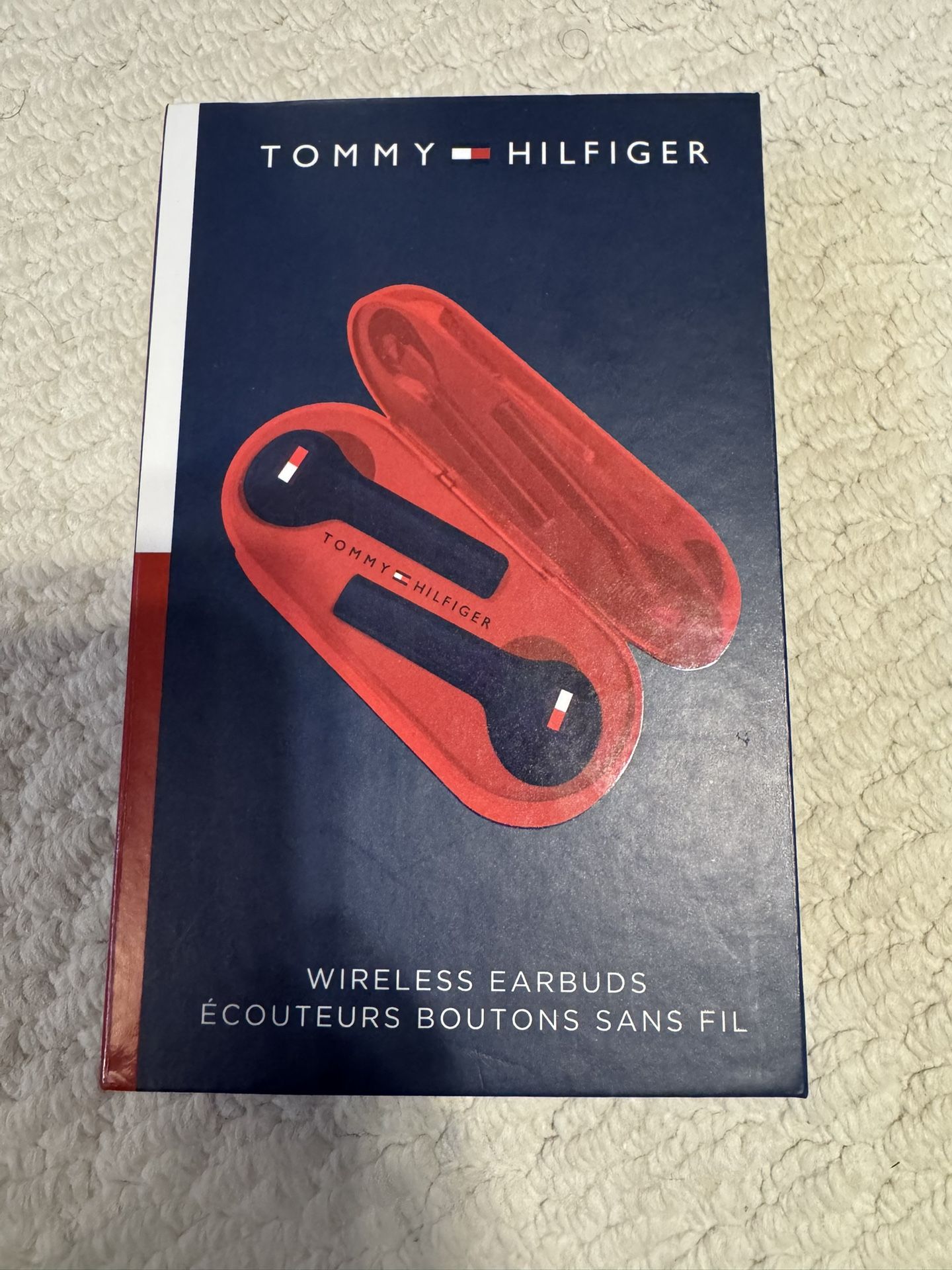 Tommy Hilfiger Wireless Earbuds (Navy With Red Case)