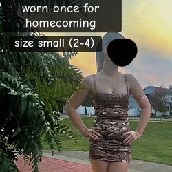 snake print dress from Windsor 