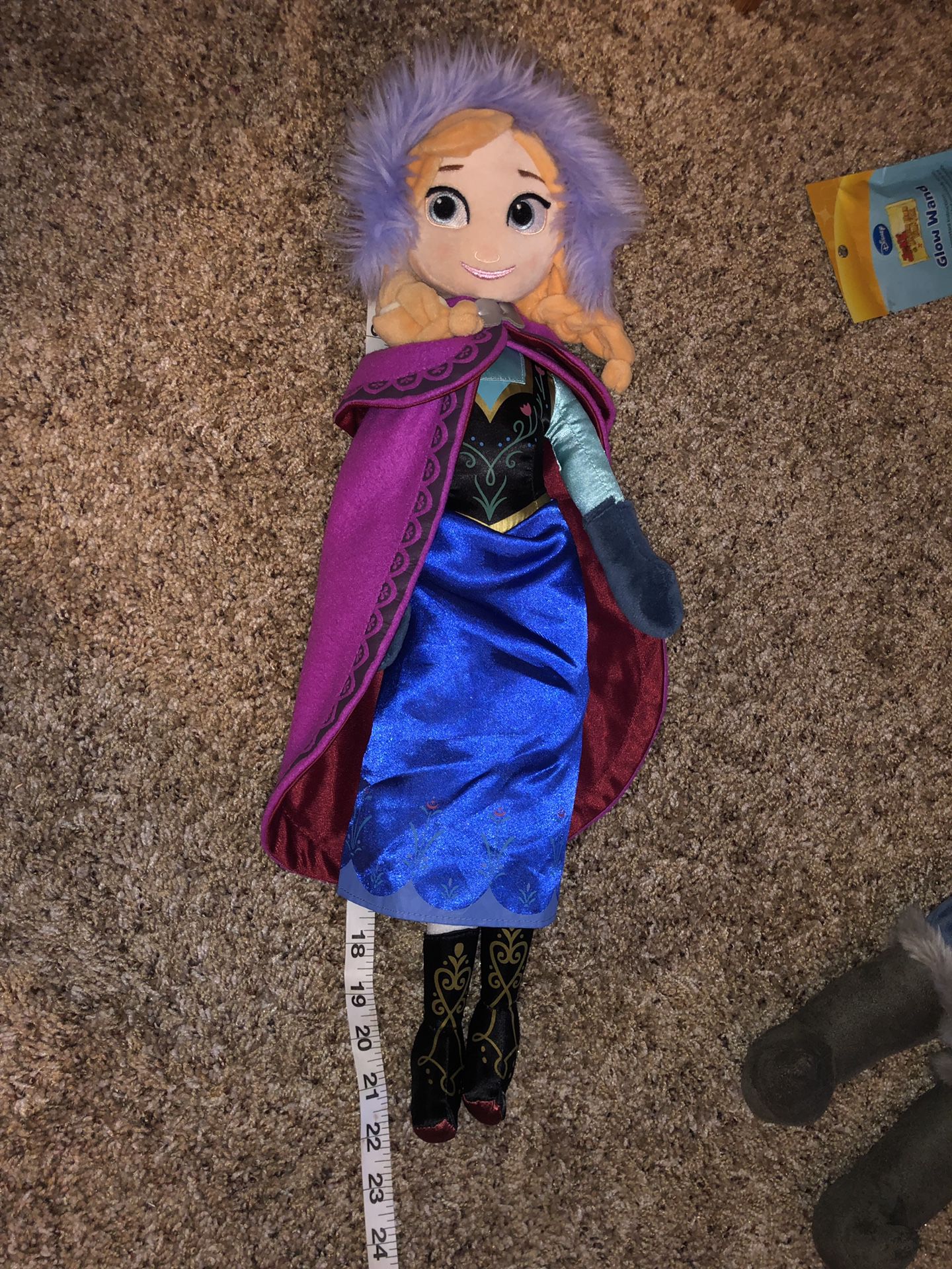 Jumbo Disney Store Anna Frozen plush doll 22” tall!