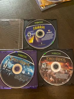Lord of the Rings and The Hobbit Games for the Original Xbox