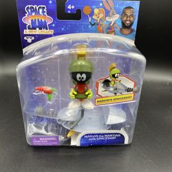 2021 SPACE JAM A NEW LEGACY 5" Marvin The Martian With Spaceship Brand New 