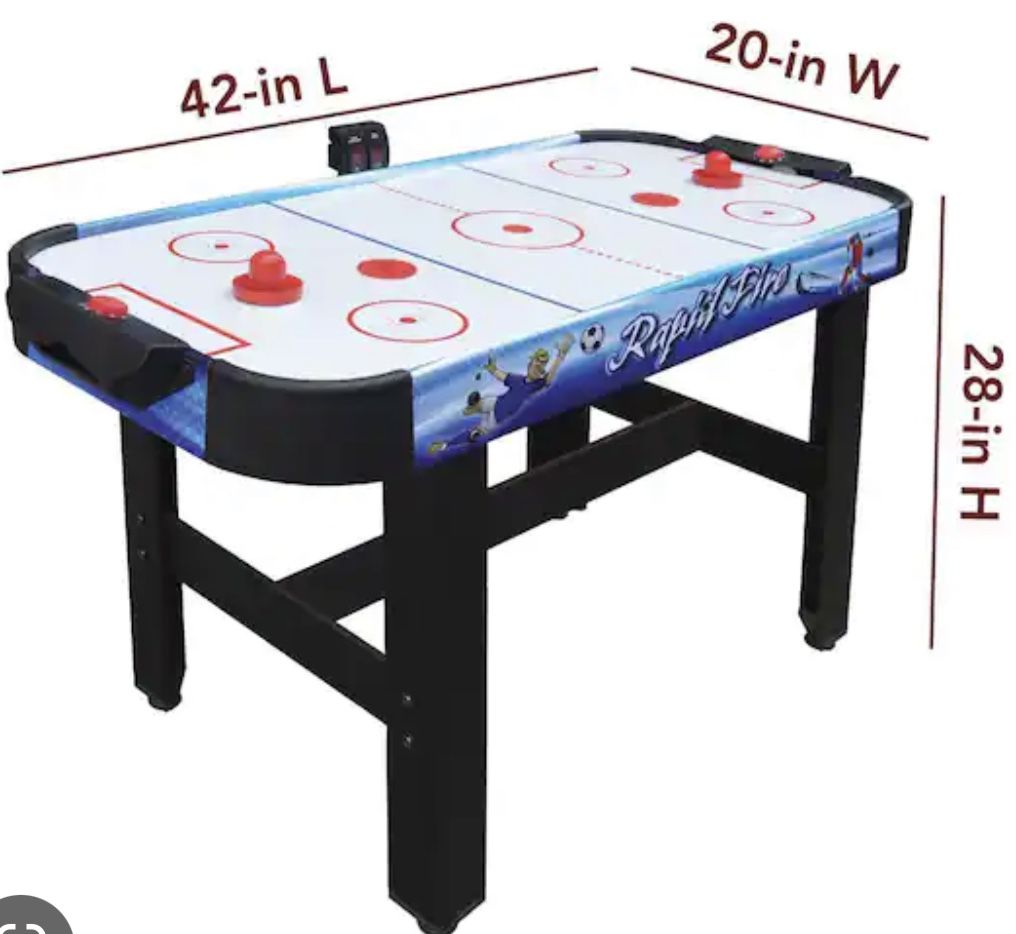 Kids size-air hockey free standing table