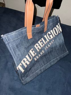 True Religion Brand Jeans Denim Tote Bag