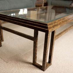 Vintage Faux Tortoise Coffee Table 