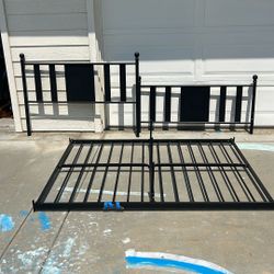 Twin Black Metal Bed frame