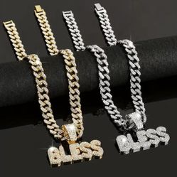 Blessed Pendant Iced Out Chain