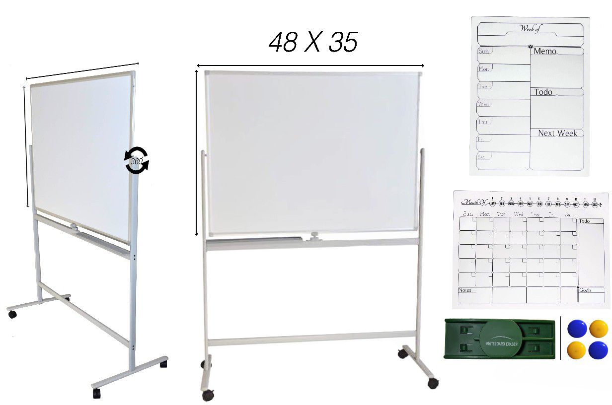 Double-Sided & Reversible Whiteboard