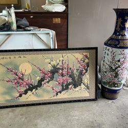 Japanese Art & Vase