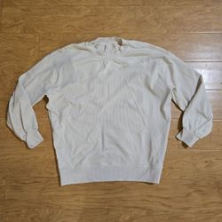 Lululemon Cream crew neck pullover- Size 6