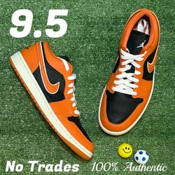 Size 9.5 Air Jordan 1 Low “Spice Black” 🎃