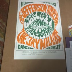 JEFFERSON AIRPLANE CONCERT POSTER.   ( Gem)