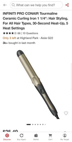 Infiniti curling iron - barely used