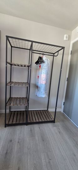 Clothes Rack with Garment Rod