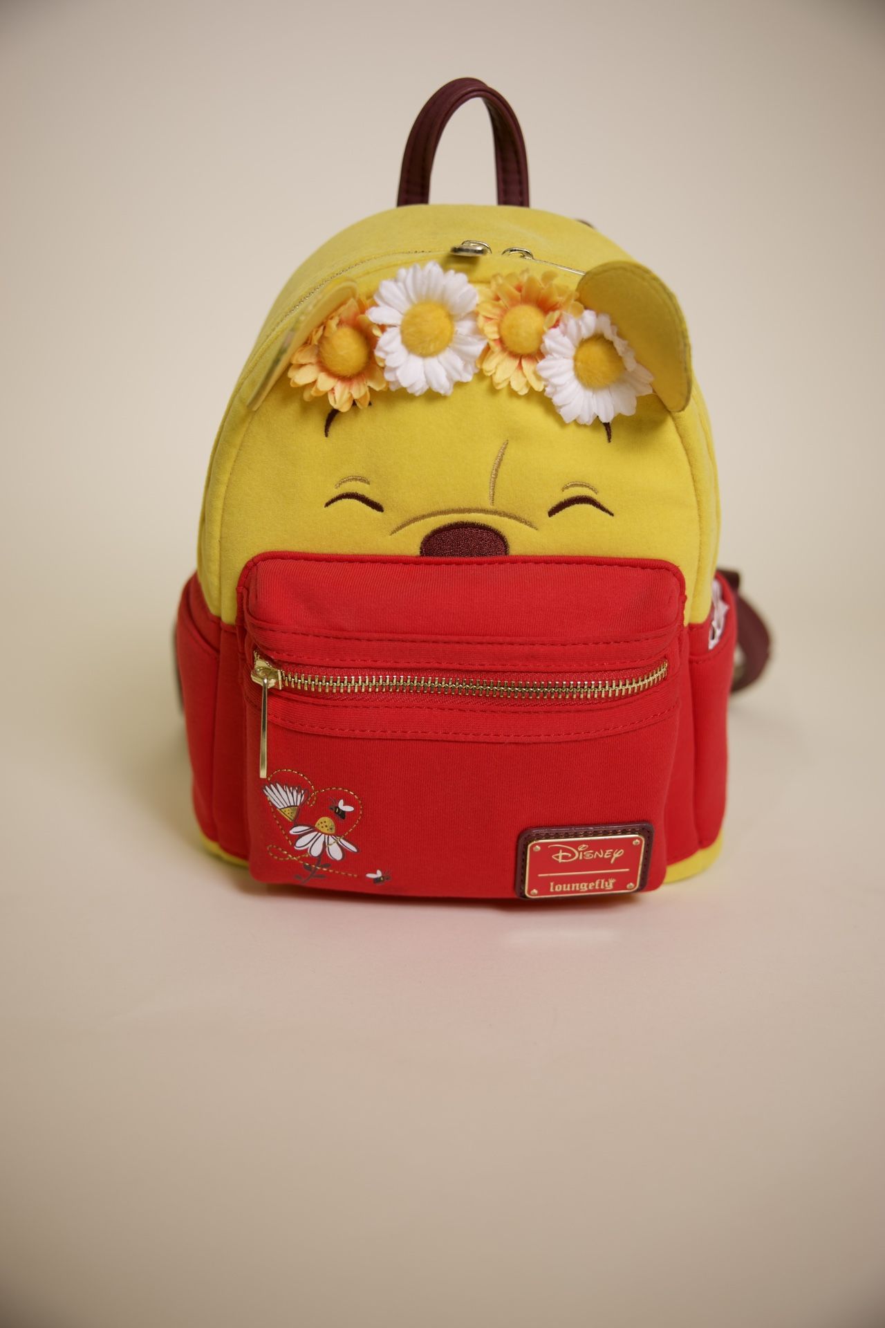 Loungefly Disney Winnie The Pooh Flower Crown Flocked Mini 