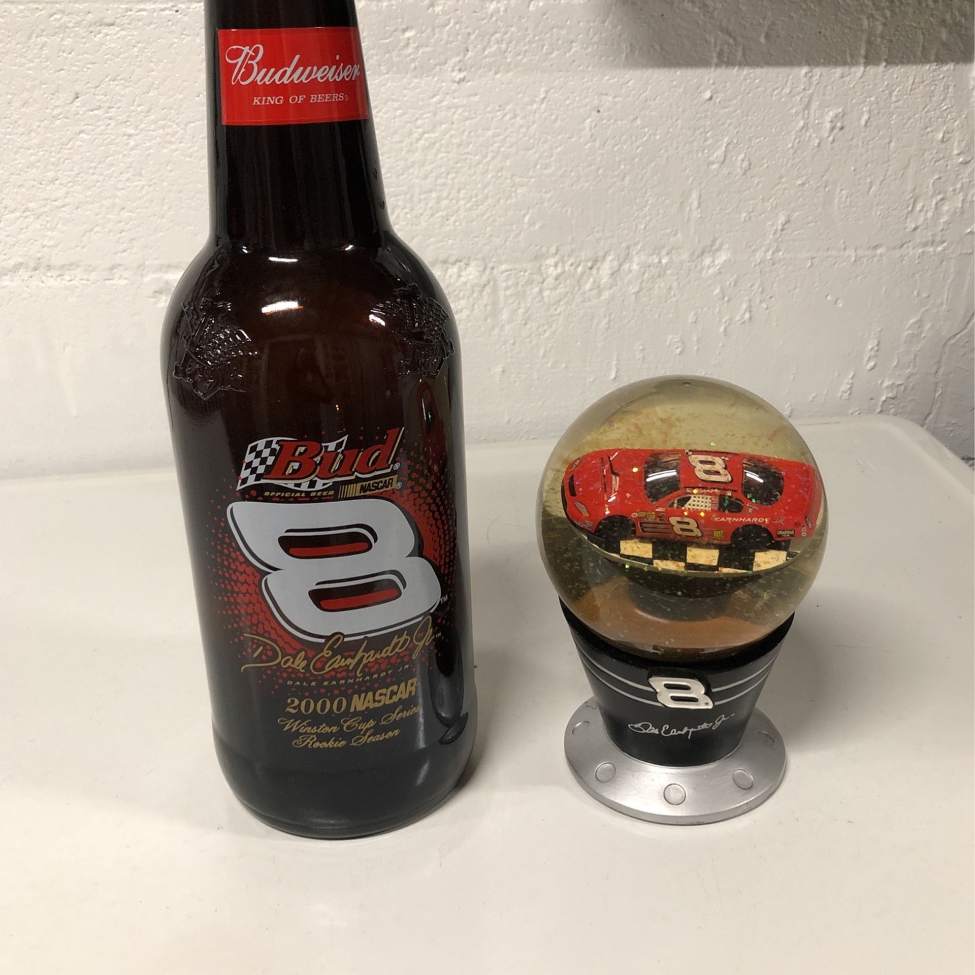 Dale Earnhardt Jr #8 Glass Bottle & Snow globe