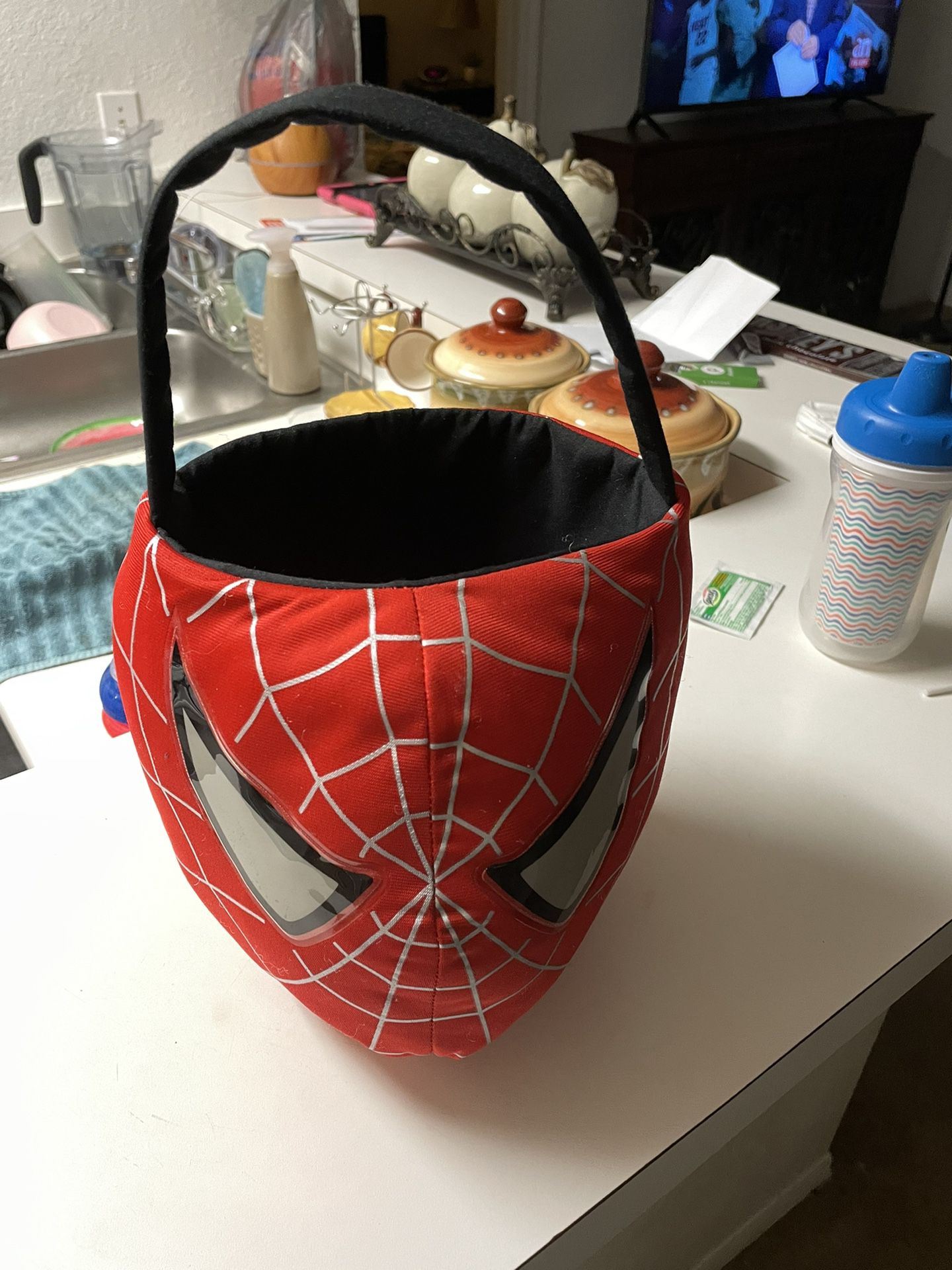 Spider-Man Halloween Candy Basket Fabric