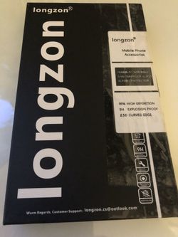 3- LONGZON PREMIUM 9H TEMPERED GLASS Screen PROTECTOR iPhone X