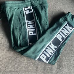 PINK VS GREEN JOGGER PANTS LARGE 