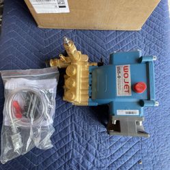 WOJET Triplex plunger Pressure washer pump,,3600 Psi, 2.7gpm, 3/4” Shaft, NEW