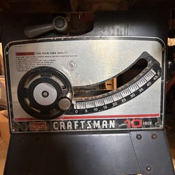 Craftsman 10 Inch Table Saw