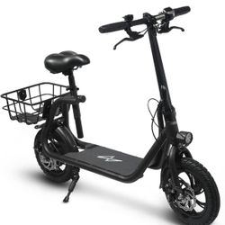 350W 36V 20 Miles Long-range Battery Foldable Easy Carry Portable Design, Adult Electric Bicycle Scooter Up to 15.5 mph Commuter Scooter, 12 in Tires 