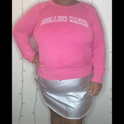 Vintage Pink Plus Size Hiram College Hoodie Size 1X/2X