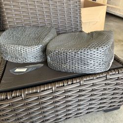 New. Open box. 2 Pcs Hot Tub Booster Seat Weighted Spa Bathtub Booster Seat Micro Dot Non Slip. 12”x 12”.   5” thickness