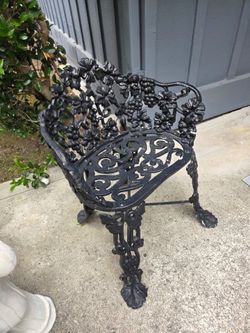 Out Door Black Single Bench $10