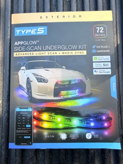 $60 Types 72 inches 2x36" strips Bluetooth App Store Google play Advance light scan music sync