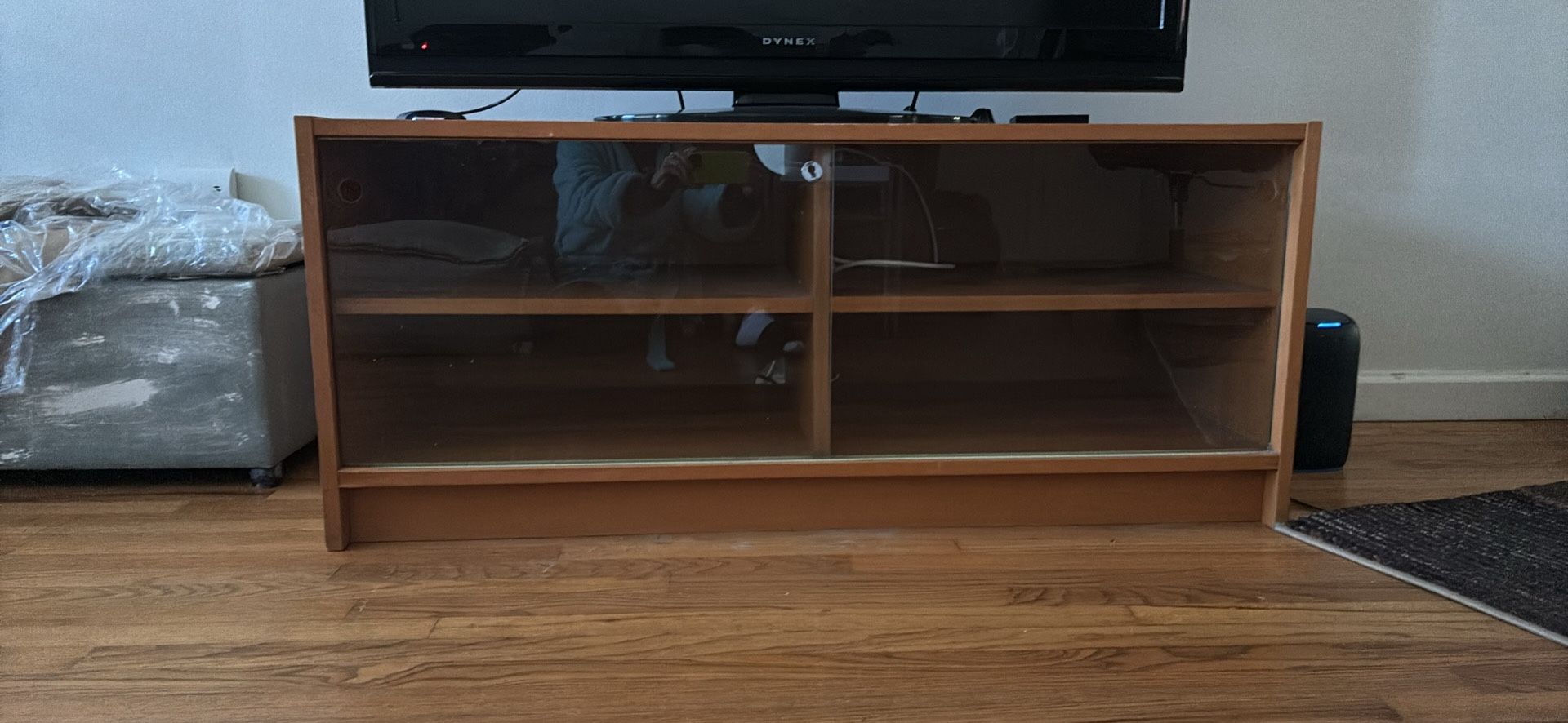 Modern Wood and Glass Cabinet / TV Stand